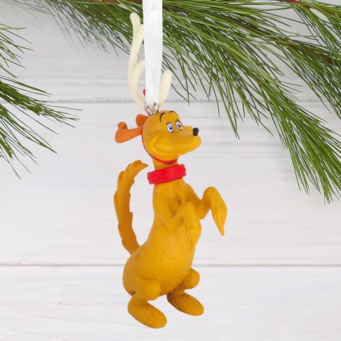 Hallmark Dr. Seuss's How The Grinch Stole Christmas! Max in Antlers Christmas Ornament, Christmas Movie Gifts in Saudi Arabia