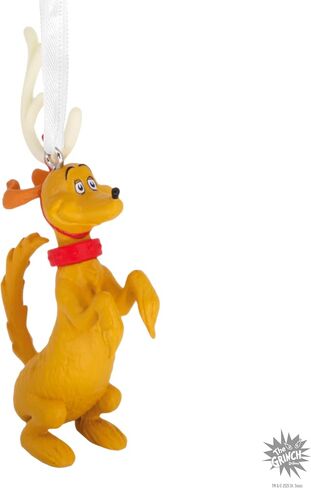 Hallmark Dr. Seuss's How The Grinch Stole Christmas! Max in Antlers Christmas Ornament, Christmas Movie Gifts in Saudi Arabia