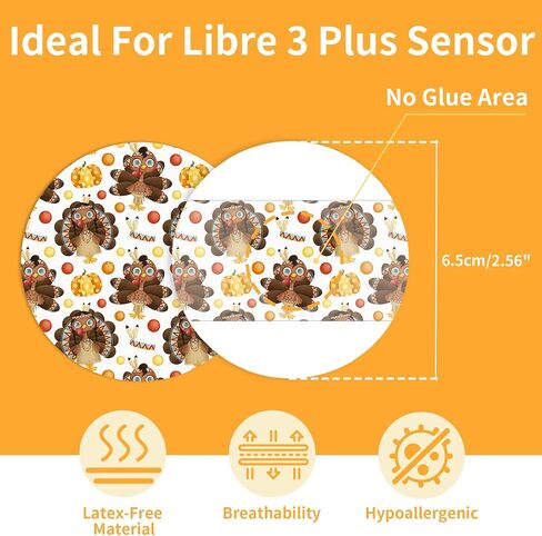20 قطعة من أغطية مستشعر Libre 3 Plus مقاومة للماء وخالية من اللاتكس، تدوم لمدة 15 يومًا، شريط Libre 3 CGM، 5 تصميمات للمهرجانات، مسامية ولا تسبب الحساسية in Kuwait