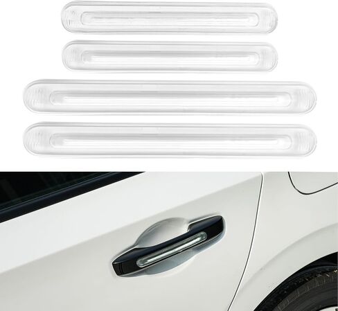 4PCS Anti-Collision Bumper Guard Protector Clear Strips, Car Door Edge Guards, Anti-Scratch Bumper Protector Trim, Car Accessories Front/Rear Adhesive Clear Guard Strip for Cars SUV Truck in Saudi Arabia