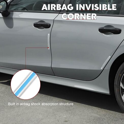 4PCS Anti-Collision Bumper Guard Protector Clear Strips, Car Door Edge Guards, Anti-Scratch Bumper Protector Trim, Car Accessories Front/Rear Adhesive Clear Guard Strip for Cars SUV Truck in Saudi Arabia