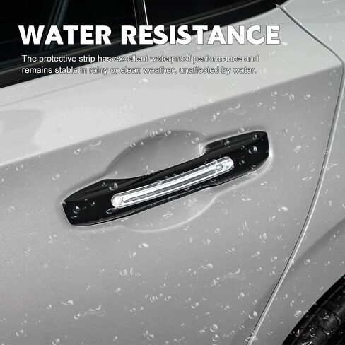 4PCS Anti-Collision Bumper Guard Protector Clear Strips, Car Door Edge Guards, Anti-Scratch Bumper Protector Trim, Car Accessories Front/Rear Adhesive Clear Guard Strip for Cars SUV Truck in Saudi Arabia