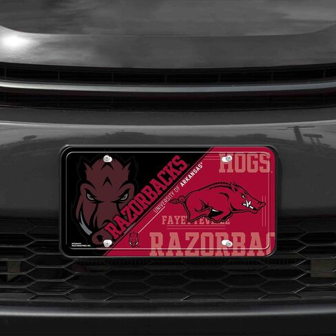 Rico Industries NCAA Alabama Crimson Tide Zebra Metal Auto Tag 8.5" x 11" - Great for Truck/Car/SUV in Saudi Arabia