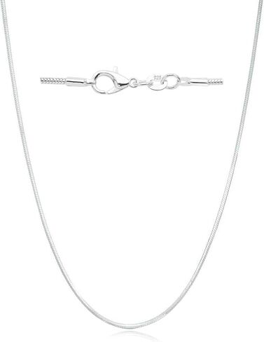 925 Sterling Silver Chain Necklace for Women 16-24 Inch Silver Jewelry Gift in Saudi Arabia