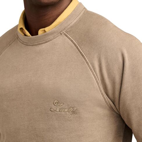 Lucky Brand mens Fleece Logo Raglan Crew in Saudi Arabia