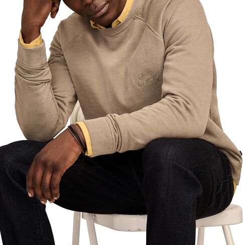 Lucky Brand mens Fleece Logo Raglan Crew in Saudi Arabia