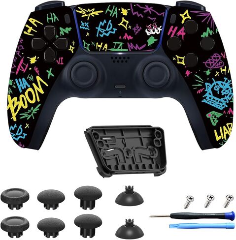 Front Shell Touchpad Compatible with PS5 Edge Controller, DIY Replacement Faceplate Custom Touch Pad Cover Set with Thumbsticks for PS5 Controller BDM-010 020 030 040 050 in Kuwait