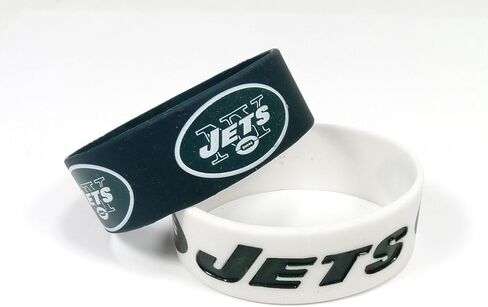 aminco NFL unisex-adult Silicone Wide Bracelet, 2-Pack in Saudi Arabia