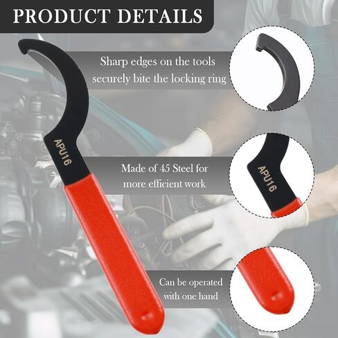 4PCS Hook Spanner Wrench Set,Heavy Duty Coilover Wrench Coilovers Disassembly of Suspension Systems and Shock Absorbers,Universal Wrenches Tool Set Steering & Suspension Tools in Saudi Arabia