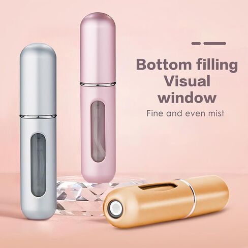5pcs Mini Perfume Travel Bottle, Refillable Perfume Atomiser, Spray Bottles, Portable for Travel Holiday, Outdoor Activities and Business(5ML) in Saudi Arabia