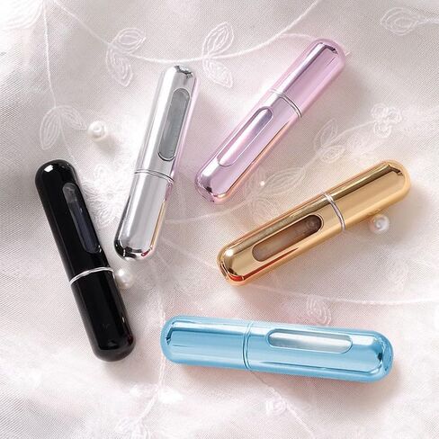 5pcs Mini Perfume Travel Bottle, Refillable Perfume Atomiser, Spray Bottles, Portable for Travel Holiday, Outdoor Activities and Business(5ML) in Saudi Arabia