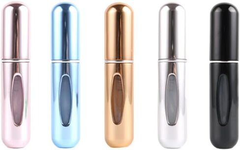5pcs Mini Perfume Travel Bottle, Refillable Perfume Atomiser, Spray Bottles, Portable for Travel Holiday, Outdoor Activities and Business(5ML) in Saudi Arabia