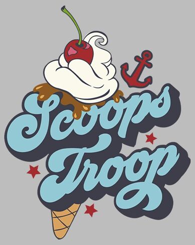 Fifth Sun Stranger Things Scoops Troops Girls Short Sleeve Tee Shirt in Saudi Arabia