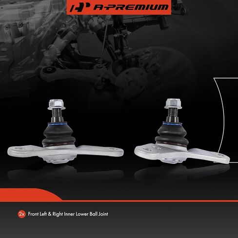 A-Premium 2 x Front Inner Lower Ball Joint, Compatible with Mini Cooper 2002 2003 2004 20005 2006 2007 2008 in Saudi Arabia
