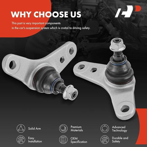A-Premium 2 x Front Inner Lower Ball Joint, Compatible with Mini Cooper 2002 2003 2004 20005 2006 2007 2008 in Saudi Arabia