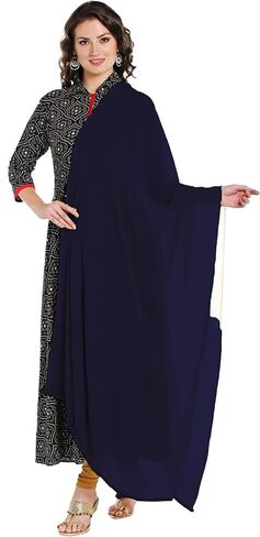 Soft Chiffon Casual Daily Use Dupatta/Scarf/Head Wrap/Sheer 2 PCS Combo With Green Colour @ 9.99 $ Per Pc. in Saudi Arabia