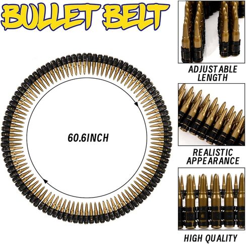 Halloween Army Soldier Costume Accessories Inclue Belt,Tag Necklaces for Men Women Halloween Party Dress Up in Saudi Arabia