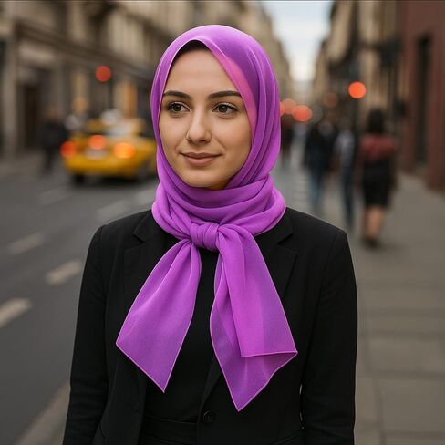 10 عبوات من حجاب الشيفون بلون موحد، أوشحة حجاب شيفون كبيرة للنساء المسلمات، أغطية رأس عمامة ناعمة وأغطية للنساء المسلمات، خفيفة الوزن وقابلة للتنفس in Kuwait