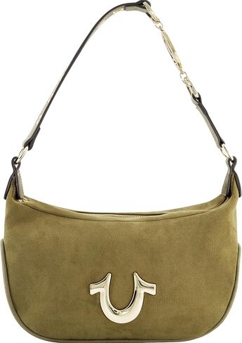 True Religion Women's Shoulder Bag Purse, Hobo Handbag with Eyelet Strap in Saudi Arabia