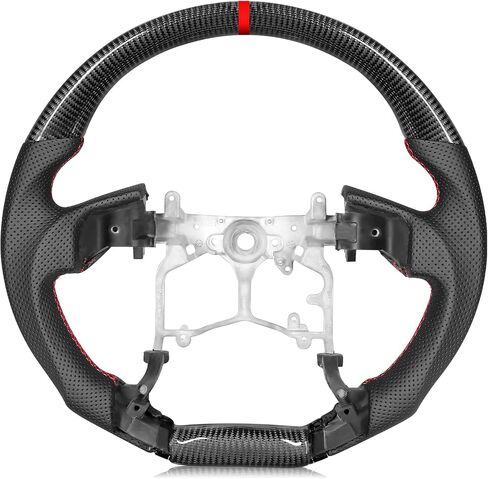 Carbon Fiber Steering Wheel With Black Perforated Grip, for Toyota Tacoma 2010–2023, for 4Runner 2010–2024, for Tundra 2014–2021, for Prado LC150 2010–2017 in Saudi Arabia