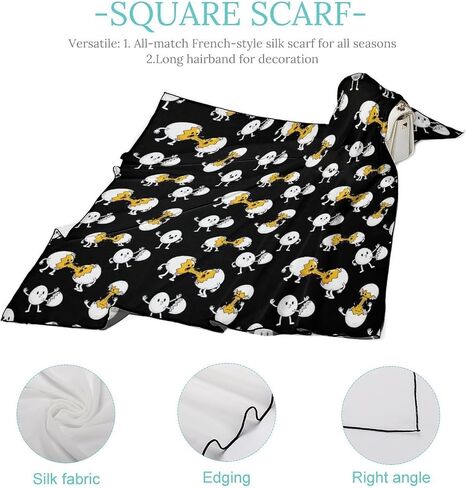 Women's Lightweight Fashion Silk Neckerchief, Casual Fashion Hair Wraps Scarf in Saudi Arabia