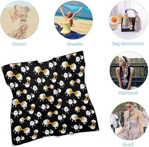 Women's Lightweight Fashion Silk Neckerchief, Casual Fashion Hair Wraps Scarf in Saudi Arabia