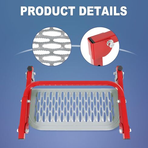 Folding Heavy Duty Tire Step for Truck, SUV and RV Adjustable Tire Mounted Step Fit Most Tire from 10.2" to 14.4", Rated up to 300 Lbs, Shark Jaw Shape Non-Slip Design in Saudi Arabia
