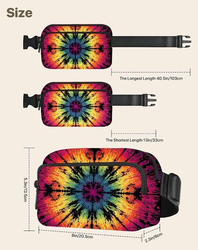 Butterfly Fanny Pack Travel Belt Bag Waterproof Small Crossbody Bags for Women Waist Pouch for Running Hiking Cycling in Kuwait