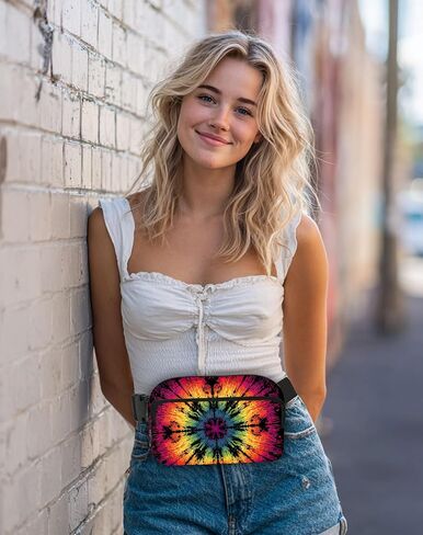 Butterfly Fanny Pack Travel Belt Bag Waterproof Small Crossbody Bags for Women Waist Pouch for Running Hiking Cycling in Kuwait