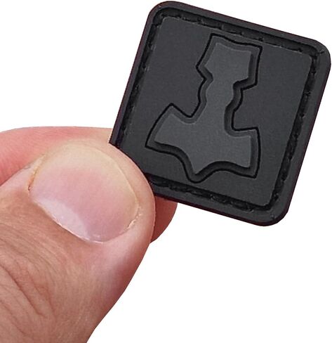 Mjolnir Blackout Ranger Eye Thor Hammer Norse Viking PVC Rubber Hook in Saudi Arabia
