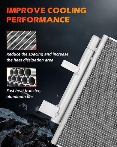 مكثف مكيف الهواء OCPTY متوافق مع 2018-2019 لسوبارو لـ Crosstrek / 2017-2020 لسوبارو لـ Impreza، استبدل مكثف 30065 مكثف مكيف الهواء in Saudi Arabia
