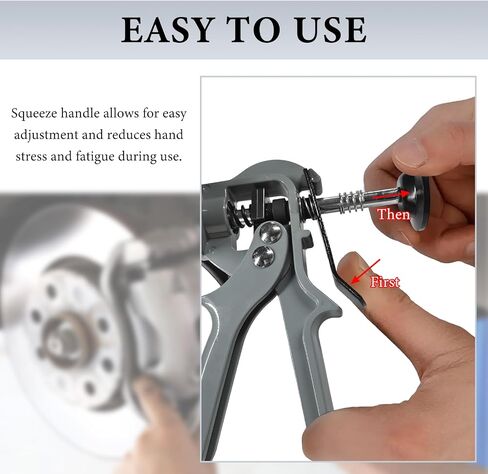 24300 Speedy Brake Pad Spreader, Disc Brake Pad Separator Tool for Single/Dual Piston Caliper, Heavy Duty Caliper Compression Tool Compatible with Most Cars & Light Trucks in Saudi Arabia