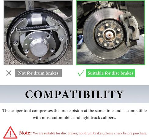 24300 Speedy Brake Pad Spreader, Disc Brake Pad Separator Tool for Single/Dual Piston Caliper, Heavy Duty Caliper Compression Tool Compatible with Most Cars & Light Trucks in Saudi Arabia