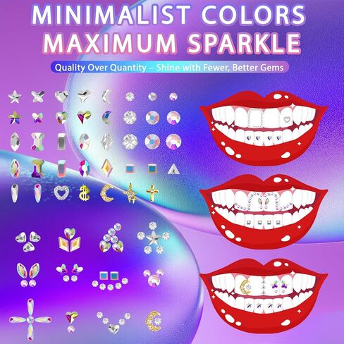 Tooth Gem Kit, DIY Crystals Jewelry Kit Teeth Gems Kit, Professional Fashionable Tooth Gems Kit for Teeth, Teeth Jewelry Starter kit in Saudi Arabia