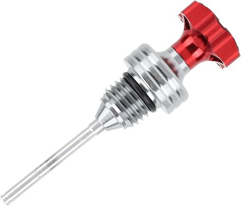 Motorcycle Oil Dipstick, Oil Level Gauge Dipstick Aluminum Alloy 4.3in Motorcycle Engine Oil Dipstick for Chinese ATV Kart Scooter Engine (Red) in Saudi Arabia