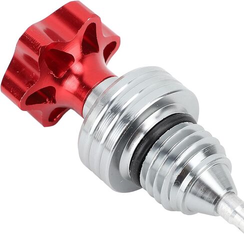 Motorcycle Oil Dipstick, Oil Level Gauge Dipstick Aluminum Alloy 4.3in Motorcycle Engine Oil Dipstick for Chinese ATV Kart Scooter Engine (Red) in Saudi Arabia