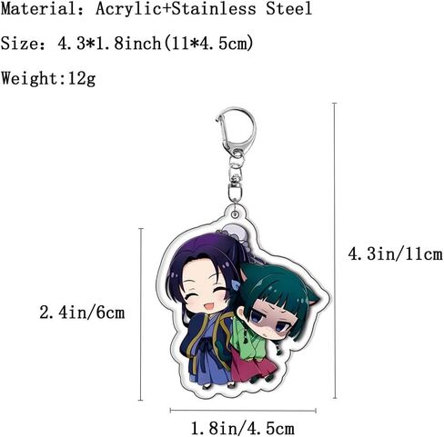 Anime Maomao Cosplay Keychain 6Pcs Set,Manga The Apothecary Maomao Cosplay Merch Key Chain Keyring Pendants in Saudi Arabia