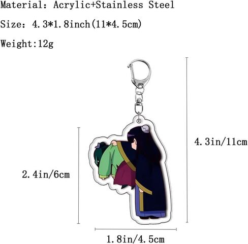 Anime Maomao Cosplay Keychain 6Pcs Set,Manga The Apothecary Maomao Cosplay Merch Key Chain Keyring Pendants in Saudi Arabia