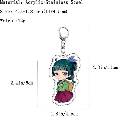 Anime Maomao Cosplay Keychain 6Pcs Set,Manga The Apothecary Maomao Cosplay Merch Key Chain Keyring Pendants in Saudi Arabia