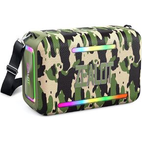 مكبر صوت بلوتوث Zealot 120W ، مكبرات صوت لاسلكية مع مضخم الصوت ، مكبر صوت IPX6 مقاوم للماء بصوت عالٍ مع ضوء LED ، وقت اللعب 40H ، EQ مخصص ، مكبر صوت محمول TWS للالتحاق في الهواء الطلق ، الحفلات in Kuwait