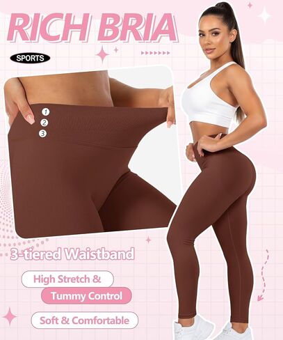 Scrunch Butt Lifting Leggings for Women Seamless Workout Leggings Mid Low Waist Impact Gym Yoga Pants Tummy Control in Kuwait