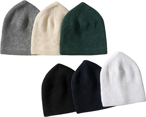 قبعات الكوفي للرجال المسلمين، قبعات إسلامية للرجال، قبعة إسلامية للرجال، قبعات كوفية حياكة إسلامية للرجال، هدايا إسلامية للرجال، هدايا إسلامية للرجال، قبعة صلاة إسلامية، قبعة الكوفية، حزمة ألوان مختلطة مكونة من 6 قطع in Kuwait