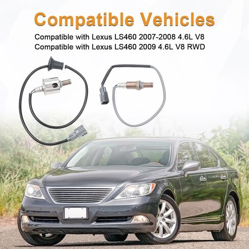المنبع المنبع نسبة الهواء إلى الوقود الأكسجين O2 الاستشعار متوافق مع لكزس LS460 2007 2008 4.6L V8 لكزس LS460 2009 4.6L V8 RWD استبدال مستشعر الأكسجين ل234-9052 234-9058 234-4515 in Saudi Arabia