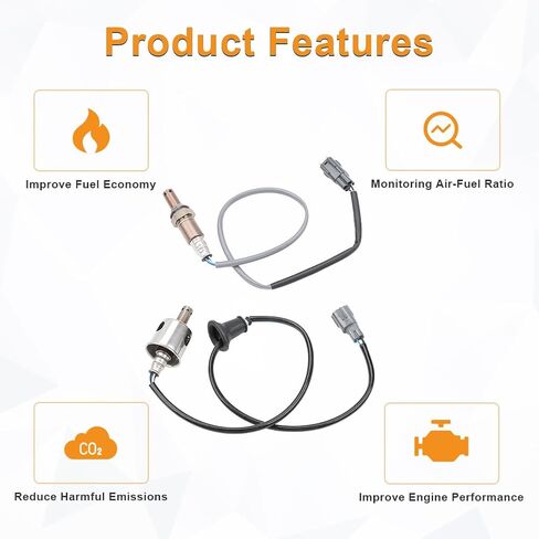 المنبع المنبع نسبة الهواء إلى الوقود الأكسجين O2 الاستشعار متوافق مع لكزس LS460 2007 2008 4.6L V8 لكزس LS460 2009 4.6L V8 RWD استبدال مستشعر الأكسجين ل234-9052 234-9058 234-4515 in Saudi Arabia