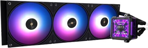 Thermalright FW PRO 360 Black CPU AIO Cooler,IPS LCD Screen with 320 * 320 Resolution,for AM5&Intel 1700/1851,High-Performance 360 Specs Water-Cooled Radiator with 2.73in Removable Display in Saudi Arabia