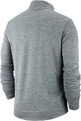 سترة Nike Pacer للرجال بنصف سحاب، بلوفر Nike مع ياقة دائرية، أسود/أسود/فضي عاكس، 2XL in Kuwait
