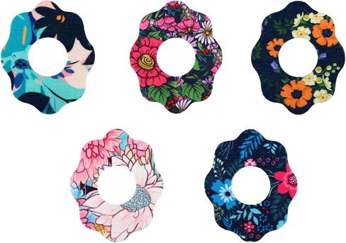 25pcs Waterproof Adhesive Patches for Libre 3 Sensor, Sweatproof CGM Monitor Sticker Covers Breathable Secure Sensor Covers for Libre 3 Accessories (Flower Designs) in Saudi Arabia