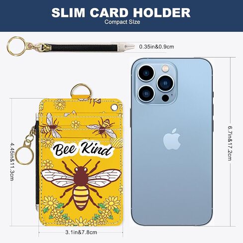 Slim Wallet Credit Card Holder,Cat Struck By Lightning, RFID Wallet Women Cute Small Front Pocket Wallet With Zipper, PU Leather Thin travel RFID Blocking Card Case ID Window,Ladies Gifts in Saudi Arabia