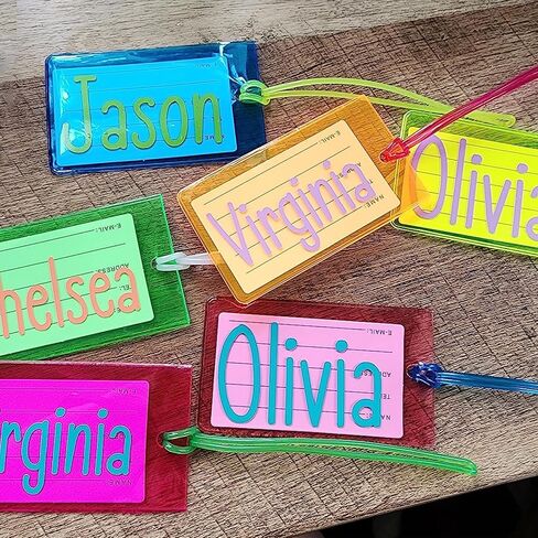 10 Pack Luggage Tags for Suitcases Travel Essentials Luggage Accessories in Saudi Arabia