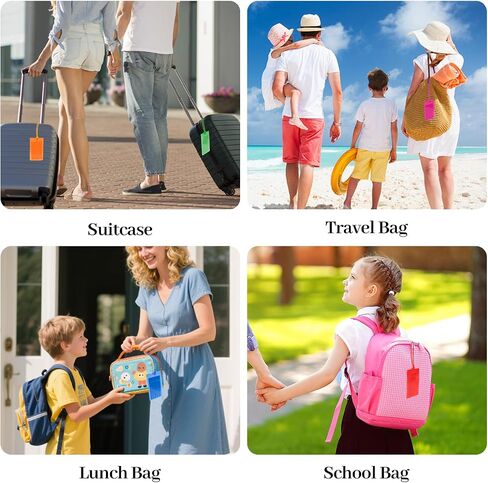 10 Pack Luggage Tags for Suitcases Travel Essentials Luggage Accessories in Saudi Arabia